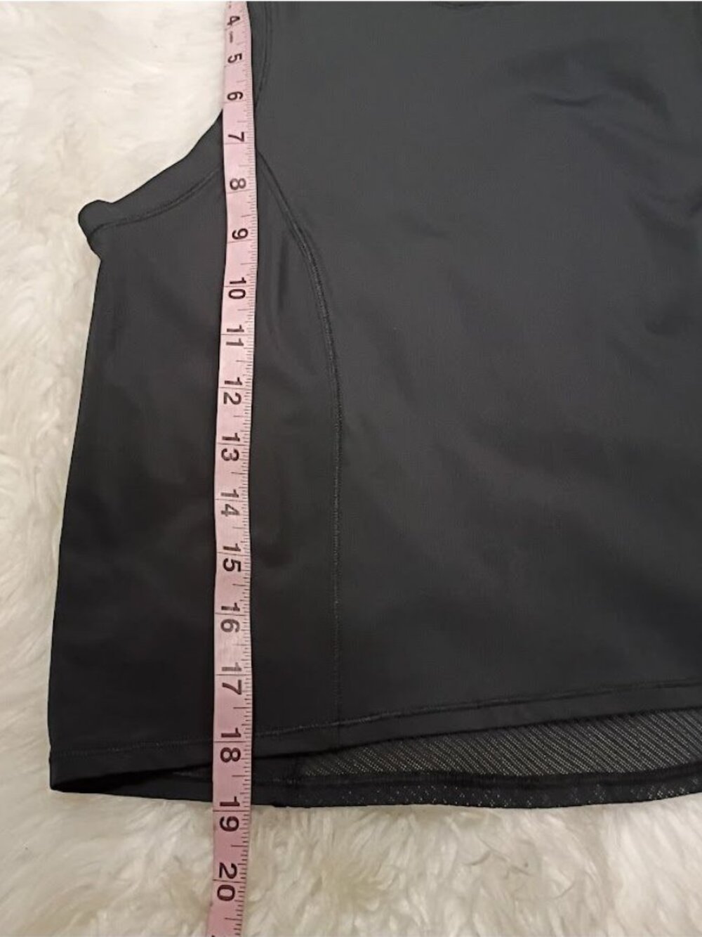 Lululemon Mesh-Panel Tank Top Sleeveless Black Lightweight Womens - Picture 6 of 9